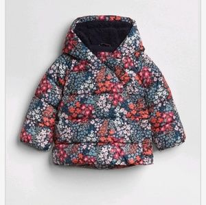 COPY - Baby Gap girl cold control max floral puffer coat